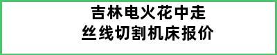 吉林电火花中走丝线切割机床报价