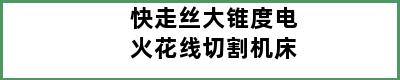 快走丝大锥度电火花线切割机床