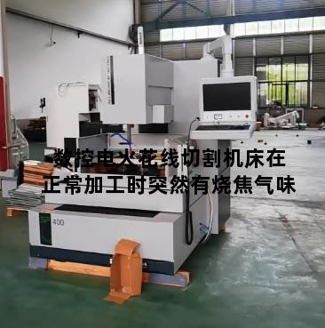 数控电火花线切割机床在正常加工时突然有烧焦气味
